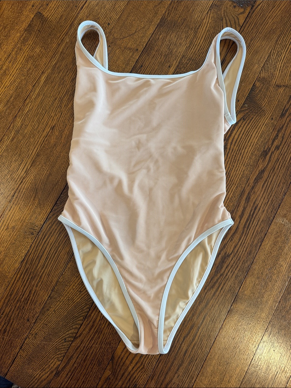 LainSnow Sand One-Piece Swimsuit with White Trim
